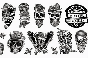 Father and 2 sons tattoo idea