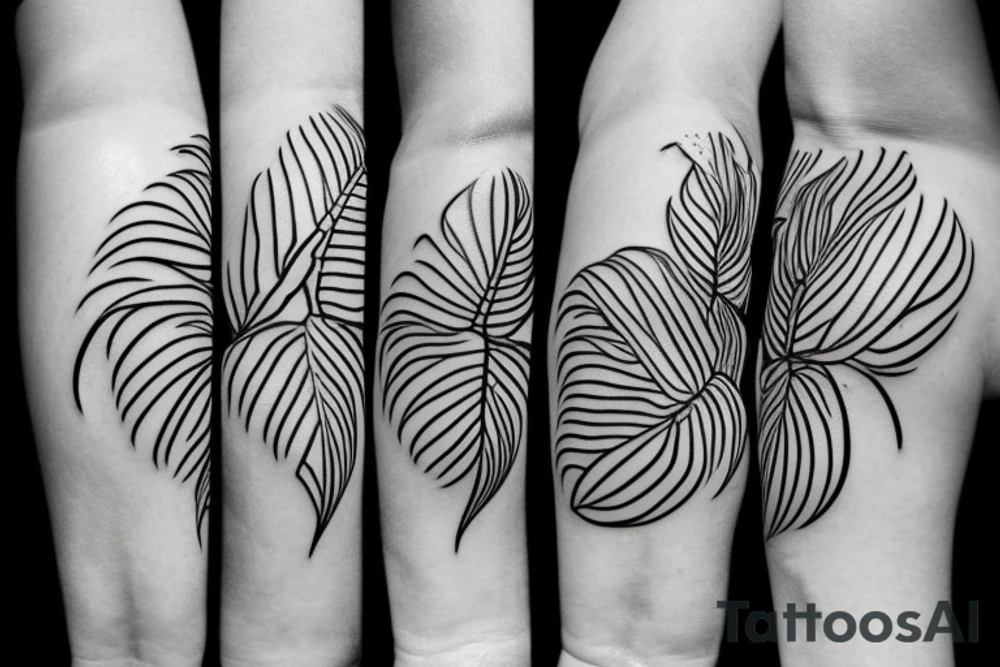 Monstera Plant in case with sun tattoo idea