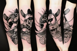 Honey Badger samurai tattoo idea