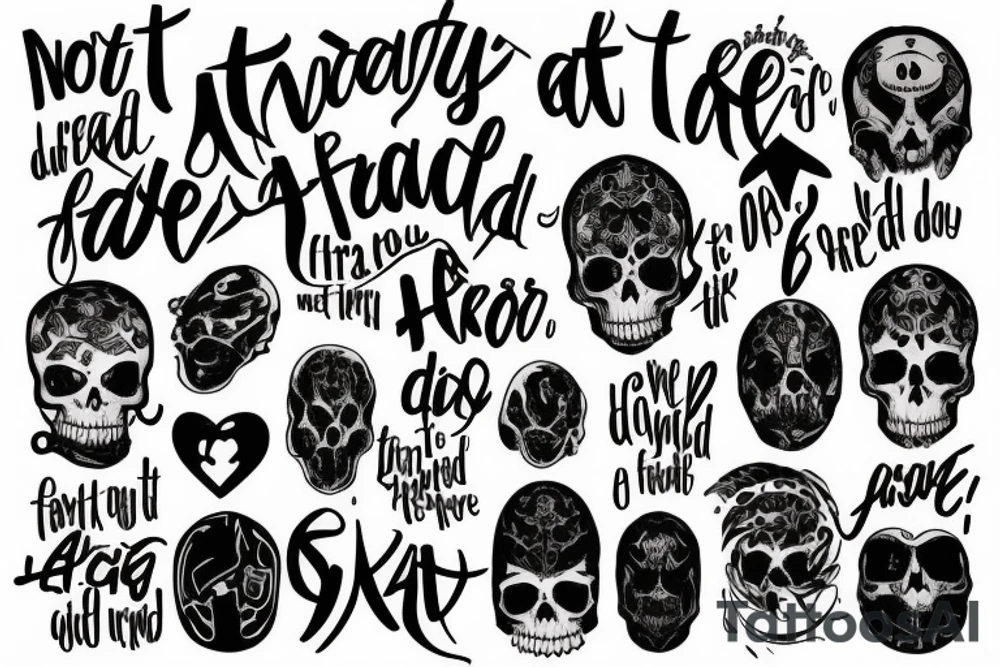 im not afraid of dying. im afraid not to have lived tattoo idea