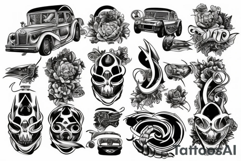 tattoo on the topic of car tattoo idea