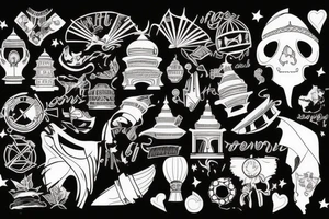 Travelling Asia while in your 20s tattoo idea