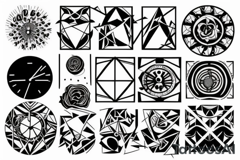 Time and universe tattoo idea
