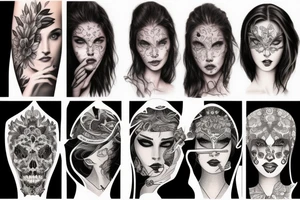 Mistery woman tattoo idea