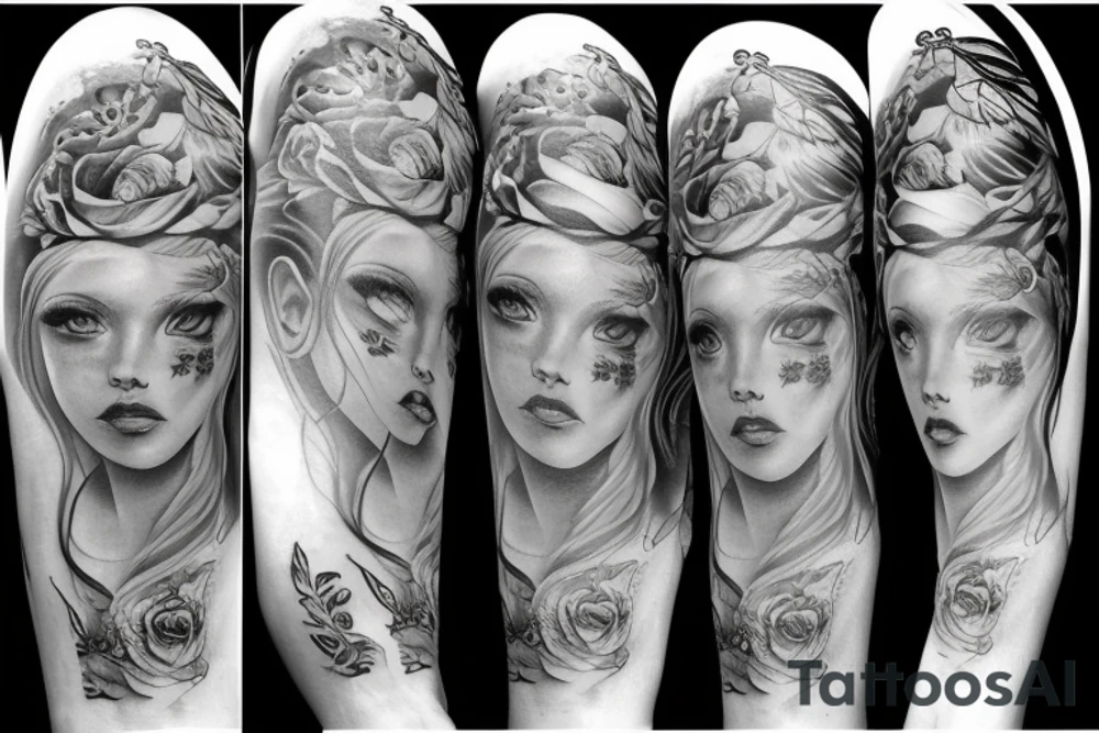 Mistery woman tattoo idea