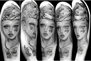 Mistery woman tattoo idea