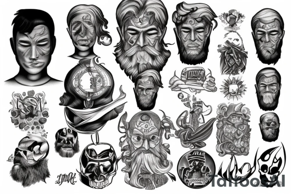 God man tattoo idea