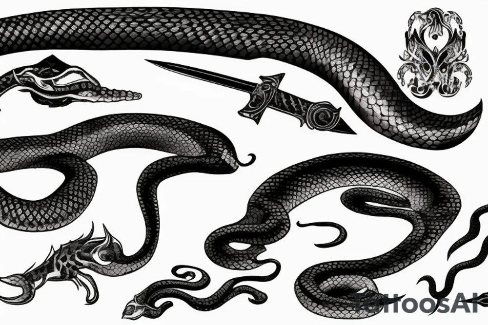 a bleeding snake wrapped around a sword tattoo idea a bleeding snake wrapped around a sword tattoo idea