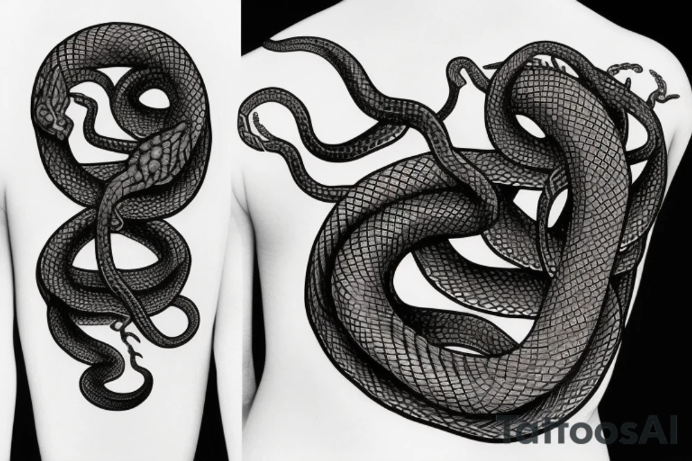 a snake wrapped around a sword tattoo idea