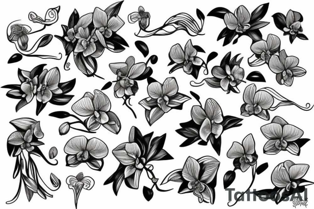 Orchid tattoo idea