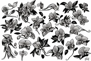 Orchid tattoo idea
