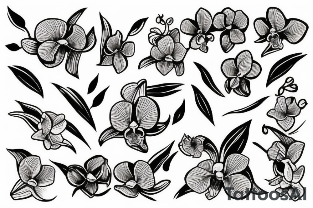 Orchid tattoo idea
