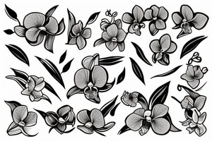 Orchid tattoo idea