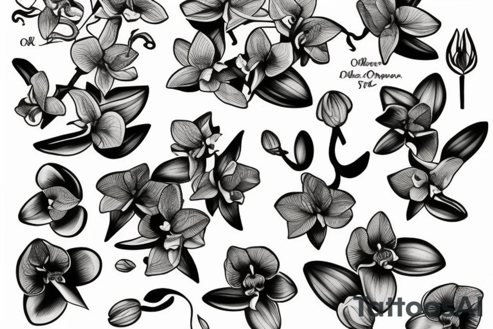 Orchid tattoo idea