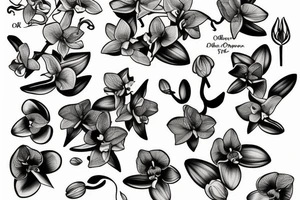 Orchid tattoo idea