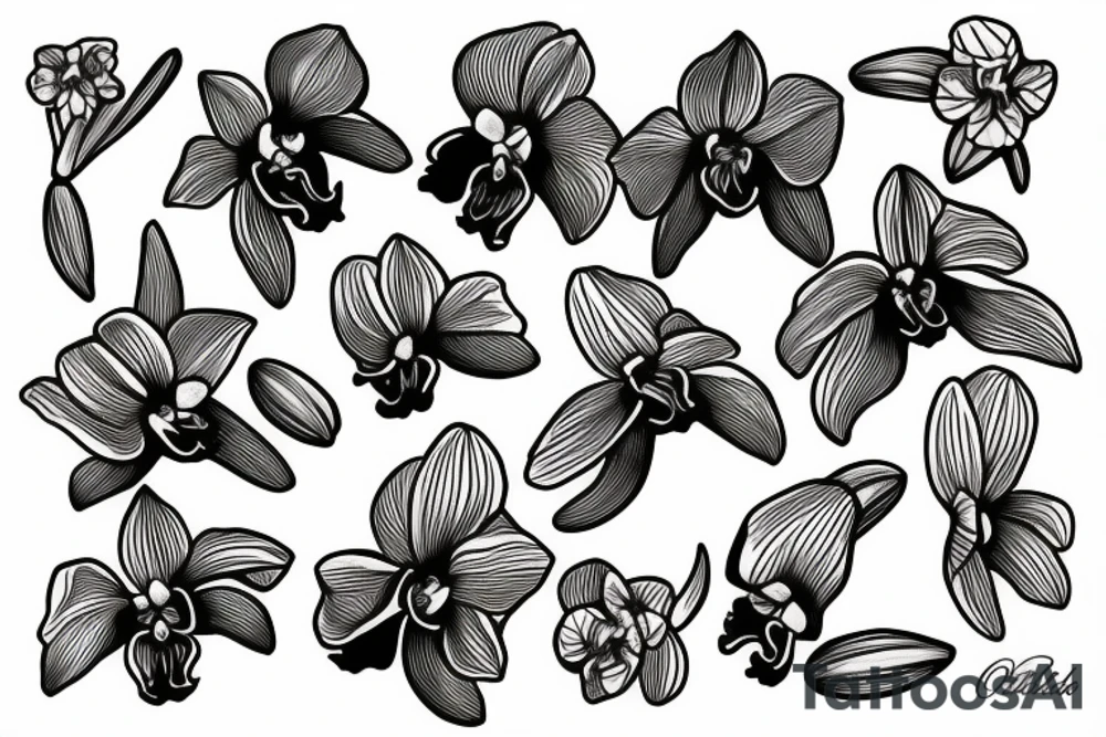 Orchid tattoo idea