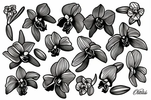 Orchid tattoo idea