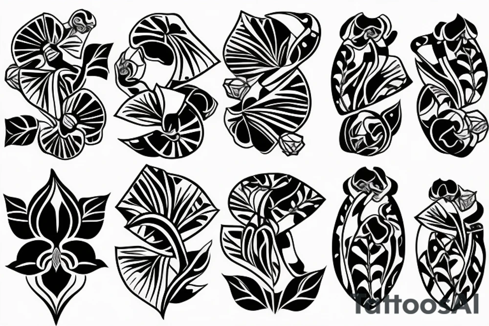 Orchid tattoo idea
