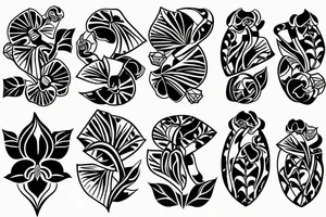 Orchid tattoo idea