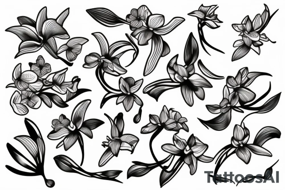 Orchid tattoo idea