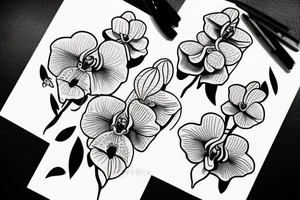 Orchid tattoo idea