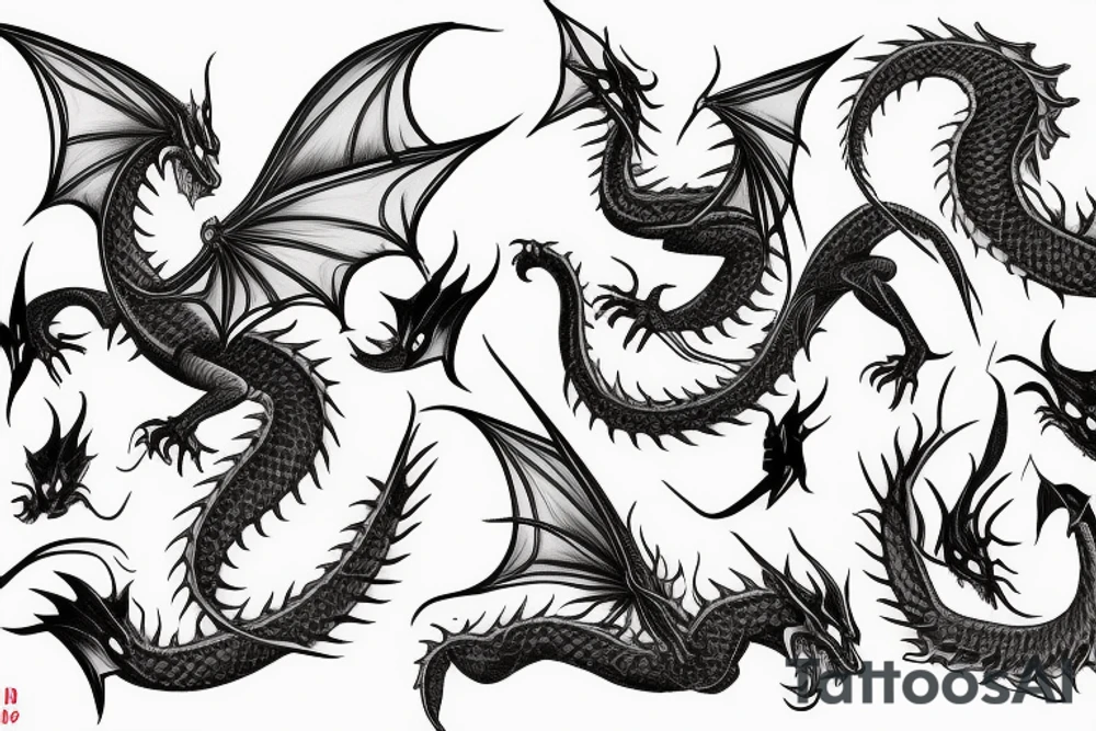 Red Dragon tattoo idea