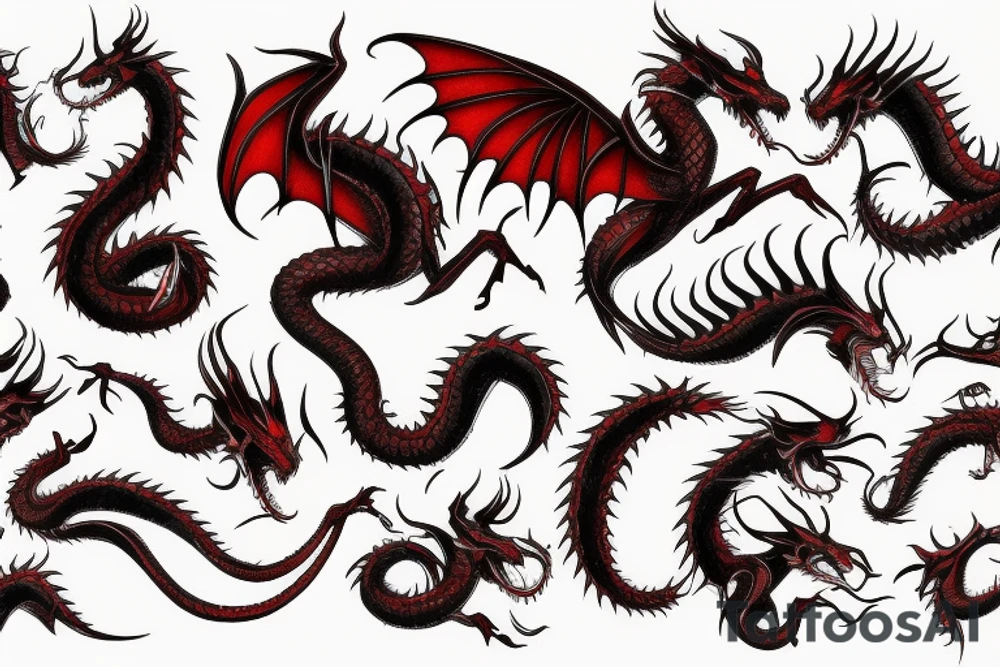 Red Dragon tattoo idea
