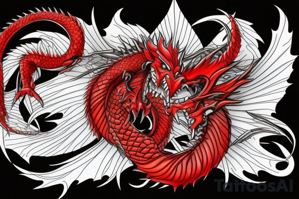 Red Dragon tattoo idea