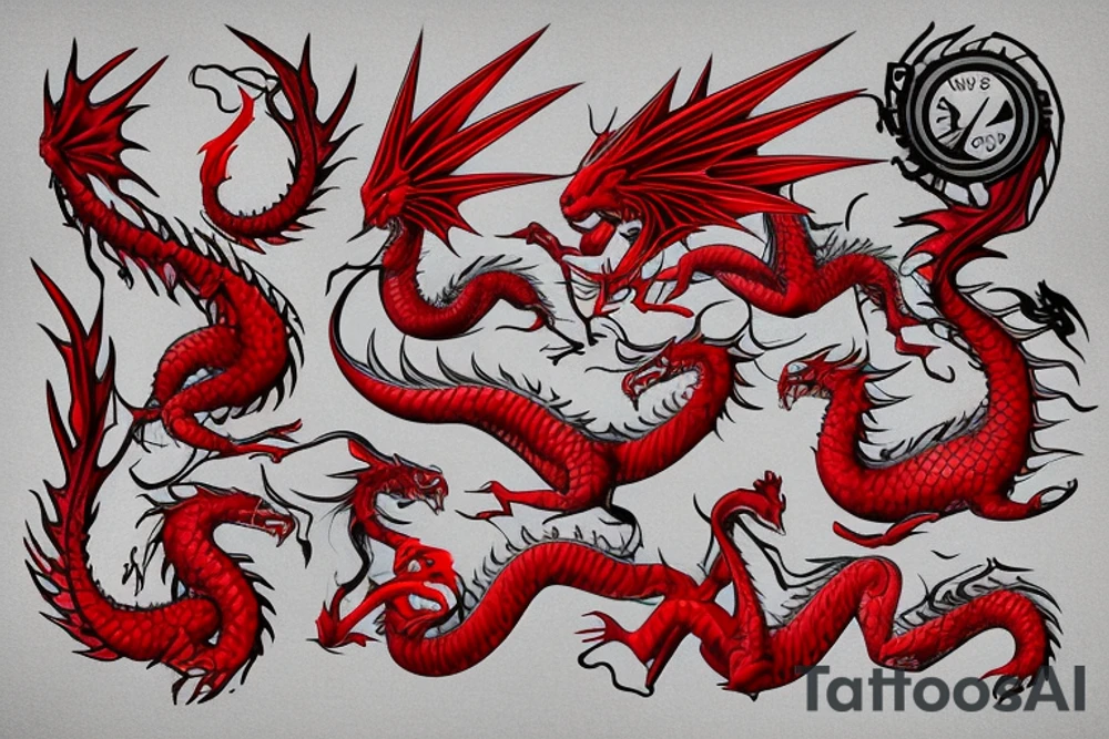 Red Dragon tattoo idea