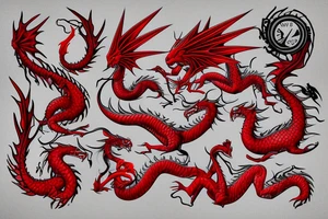 Red Dragon tattoo idea