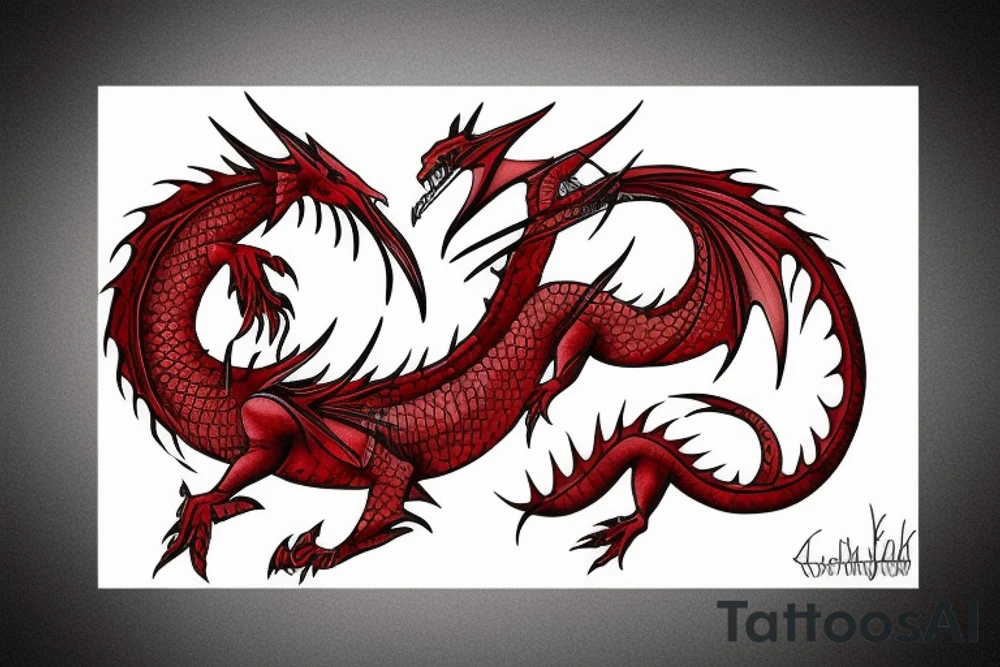 Red Dragon tattoo idea