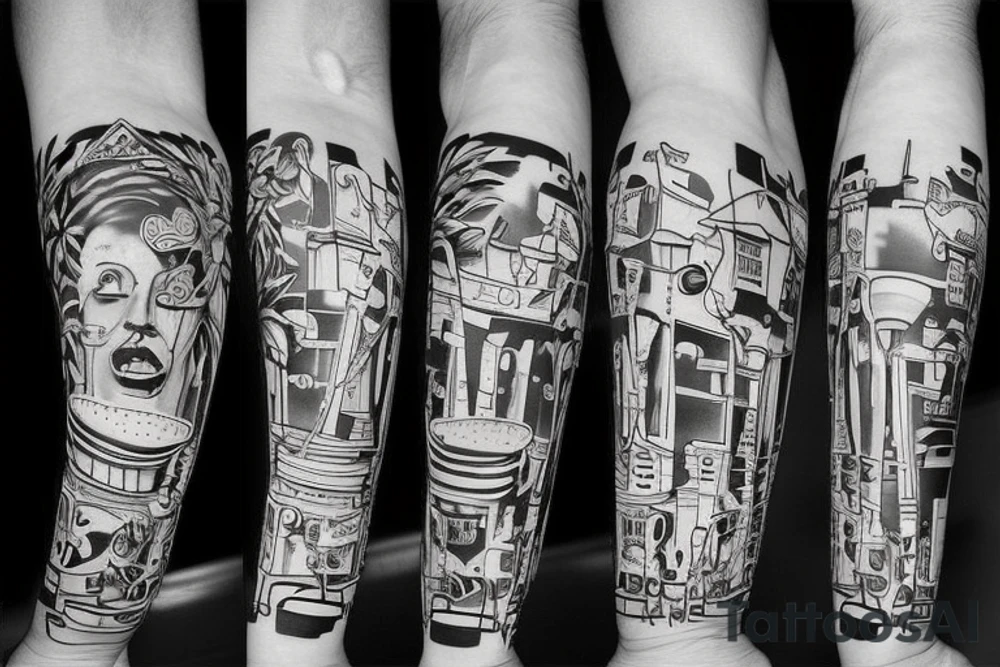 Saxophone tattoo idea