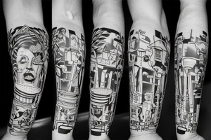Saxophone tattoo idea