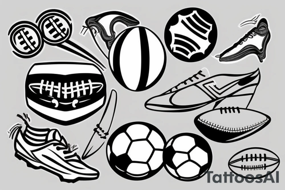 football tattoo idea