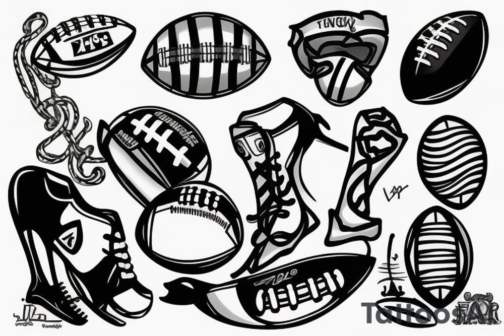 football tattoo idea