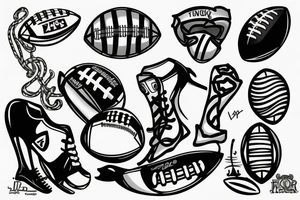 football tattoo idea