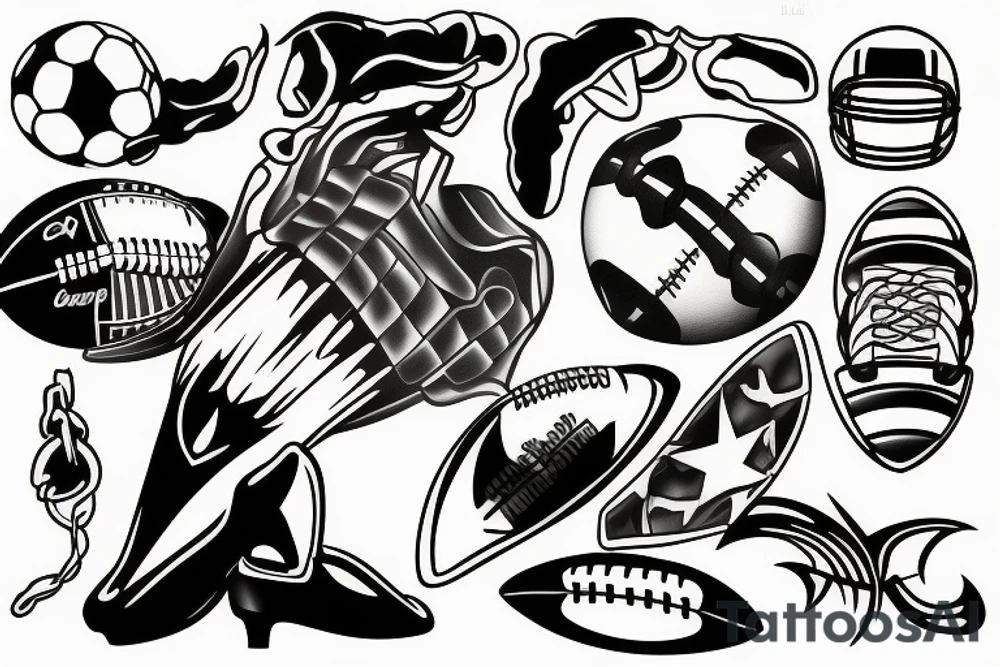 football tattoo idea