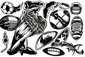 football tattoo idea