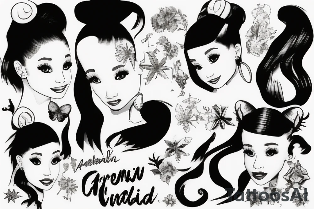 Ariana Grande tattoo idea