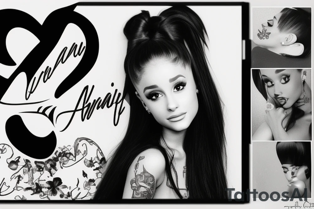 Ariana Grande songs tattoo idea