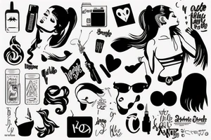 Ariana Grande songs tattoo idea