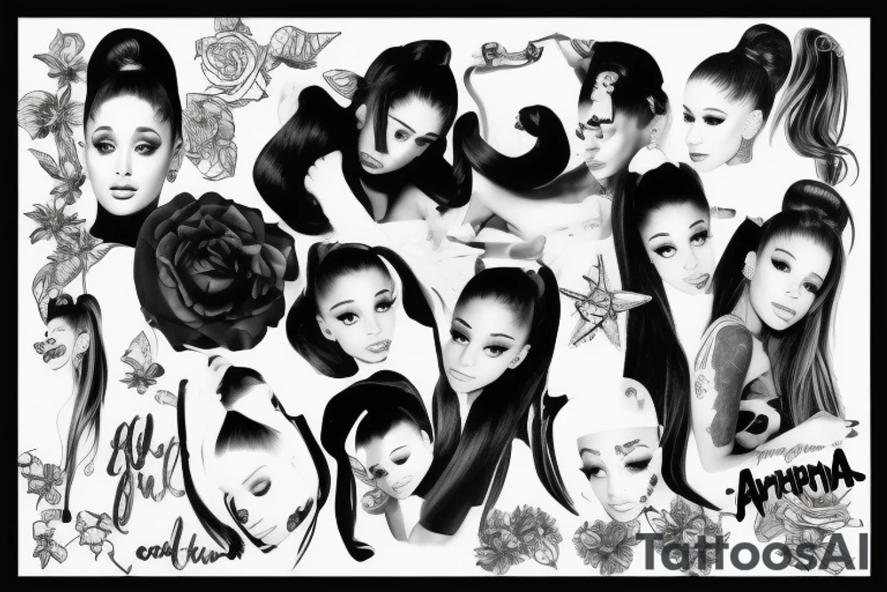 Ariana Grande songs tattoo idea