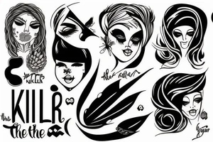 Killer in the mirror tattoo idea