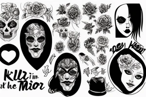 Killer in the mirror tattoo idea