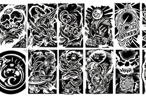 rising sun tattoo idea