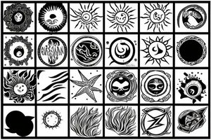 sun rising over ocean tattoo idea