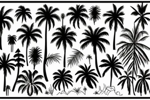 palm tree tattoo idea