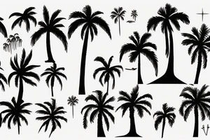 palm tree tattoo idea