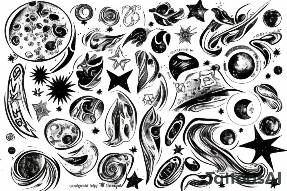 galaxy tattoo idea