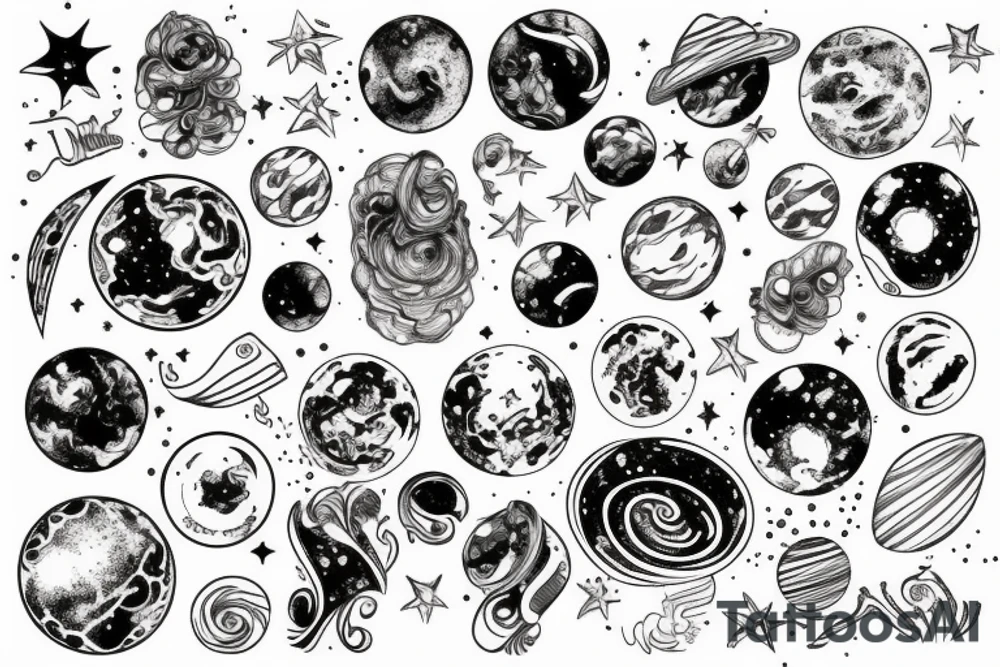 galaxy tattoo idea